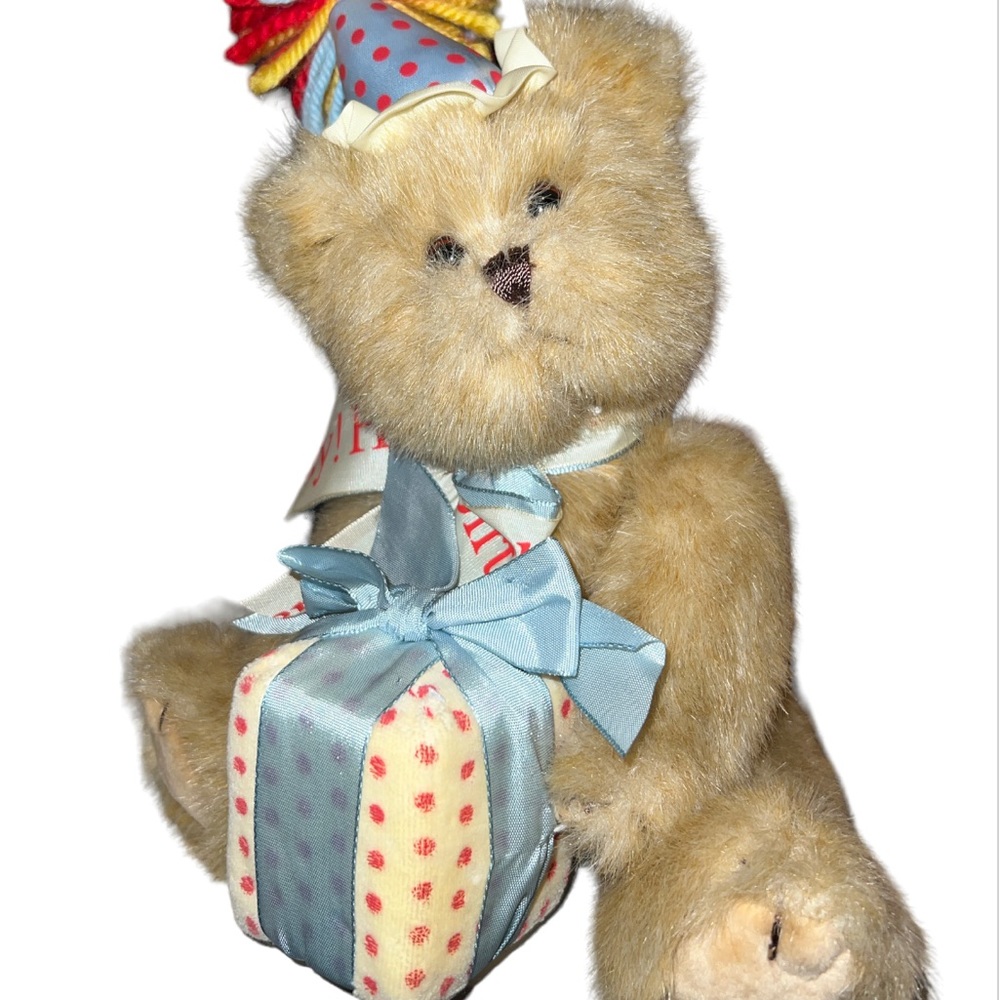 Bearington Happy Birthday Plush Suffed Animal Teddy Bear,